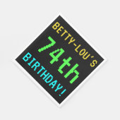 おもしろいヴィンテージ/レトロビデオゲームのルック74誕生日 スタンダードランチョンナプキン (角)