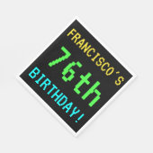 おもしろいヴィンテージ/レトロビデオゲームのルック76誕生日 スタンダードランチョンナプキン (角)