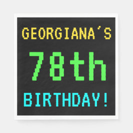 おもしろいヴィンテージ/レトロビデオゲームのルック78誕生日 スタンダードランチョンナプキン
