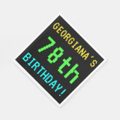 おもしろいヴィンテージ/レトロビデオゲームのルック78誕生日 スタンダードランチョンナプキン (角)