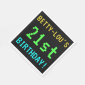 おもしろいヴィンテージ/レトロビデオゲームの外観21歳の誕生日 スタンダードランチョンナプキン (角)