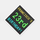 おもしろいヴィンテージ/レトロビデオゲームの外観23誕生日 スタンダードランチョンナプキン (角)