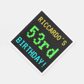 おもしろいヴィンテージ/レトロビデオゲームの外観53誕生日 スタンダードランチョンナプキン (角)