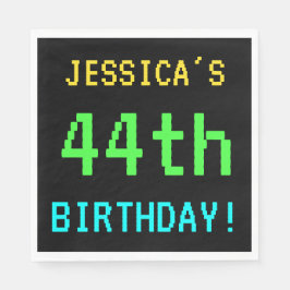 おもしろいヴィンテージ/レトロビデオゲームルック44誕生日 スタンダードランチョンナプキン
