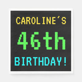 おもしろいヴィンテージ/レトロビデオゲームルック46誕生日 スタンダードランチョンナプキン