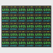 おもしろいヴィンテージ/レトロビデオゲームルック64誕生日 ラッピングペーパー (フラット)