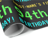 おもしろいヴィンテージ/レトロビデオゲームルック94誕生日 ラッピングペーパー (ロールコーナー)