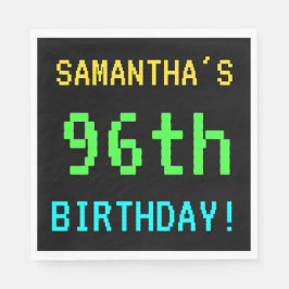 おもしろいヴィンテージ/レトロビデオゲームルック96誕生日 スタンダードランチョンナプキン