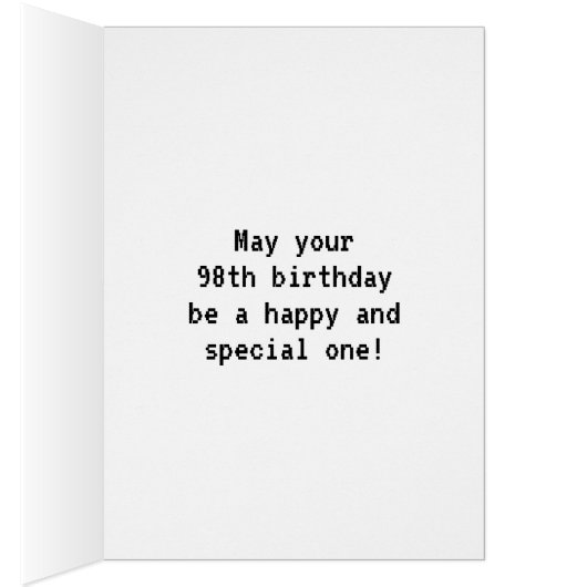 おもしろいヴィンテージ/レトロビデオゲームルック98誕生日 (内側 (右))