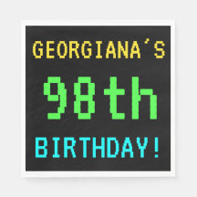 おもしろいヴィンテージ/レトロビデオゲームルック98誕生日