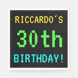 おもしろいヴィンテージ/レトロビデオゲーム30th Birthday スタンダードランチョンナプキン