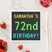 おもしろいヴィンテージ/レトロビデオゲーム72nd誕生日 スタンダードランチョンナプキン (インサイチュ)