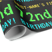 おもしろいヴィンテージ/レトロビデオゲーム72nd誕生日 ラッピングペーパー (ロールコーナー)