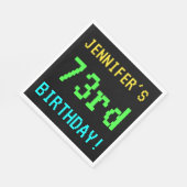 おもしろいヴィンテージ/レトロビデオゲーム73誕生日 スタンダードランチョンナプキン (角)