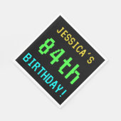 おもしろいヴィンテージ/レトロビデオゲーム84誕生日 スタンダードランチョンナプキン (角)