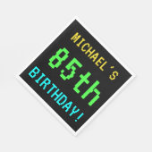 おもしろいヴィンテージ/レトロビデオゲーム85誕生日 スタンダードランチョンナプキン (角)