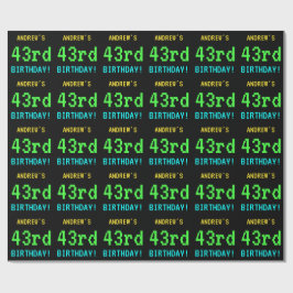 おもしろいヴィンテージ/レトロビデオゲームLook 43誕生日 ラッピングペーパー