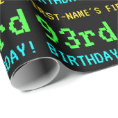 おもしろいヴィンテージ/レトロビデオゲームLook 93誕生日 ラッピングペーパー (ロールコーナー)