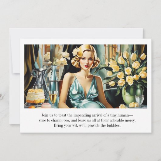 おもしろいヴィンテージ 招待状 (正面)