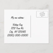 おもしろいヴィンテージ 案内ポストカード (裏面)