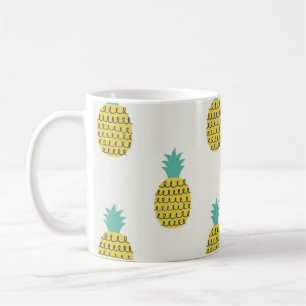 おもしろいヴィンテージPineappleシームレスイラストレーション。 コーヒーマグカップ