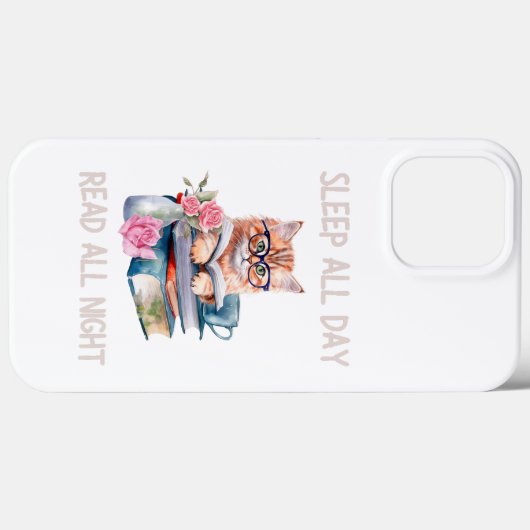 おもしろい一晩中読寝る Case-Mate iPhoneケース (裏面 (横))