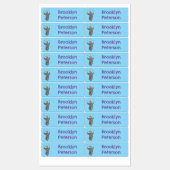 おもしろい一輪車の可愛いサイパーソナライズされたン ラベル (シート)