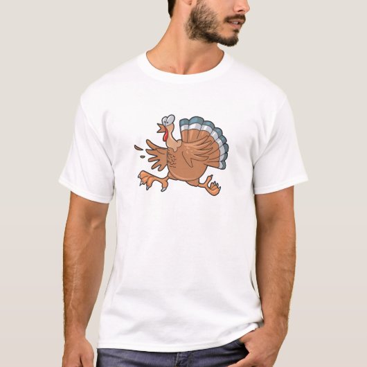 おもしろい七面鳥のかわいい恐怖 Tシャツ (正面)