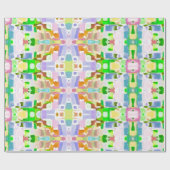 おもしろい万華鏡色 ラッピングペーパー (フラット)