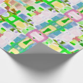 おもしろい万華鏡色 ラッピングペーパー (角)