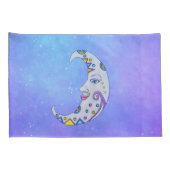 おもしろい三日月顔フェスティバルマーキングスカイ 枕カバー (裏面-右)