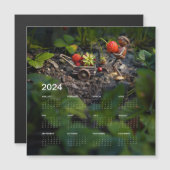 おもしろい上の磁気カレンダー2024冷蔵庫 (正面/裏面)