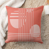 おもしろい不ストライプ整な円ピンク クッション (ブランケット)