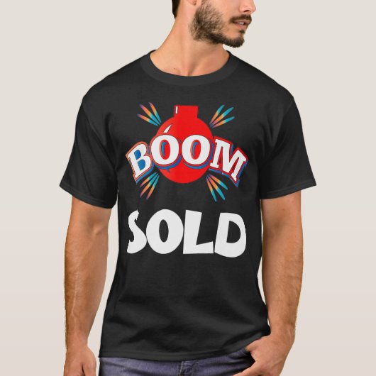おもしろい不動産仲介業者実在エステートエージェントハウス販売ニューホーム Tシャツ (正面)