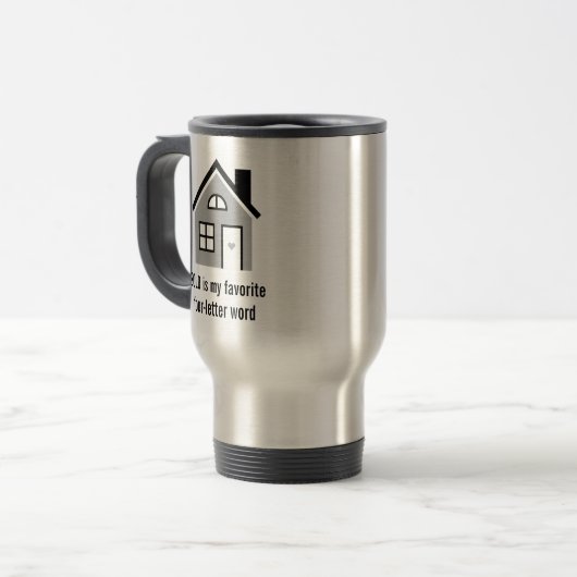 おもしろい不動産仲介業者実在代理人 トラベルマグ (正面左)