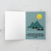 おもしろい不快な配信テーマ誕生日 カード (内部)