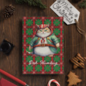 おもしろい不機嫌猫のカスタマイズ シーズンカード