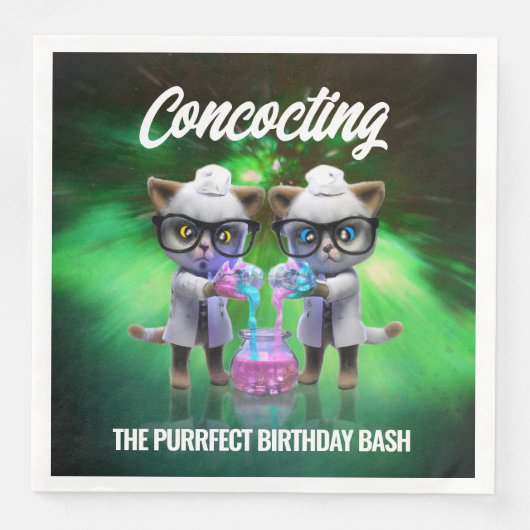 おもしろい不機嫌猫サイエンティスト誕生日 (正面)