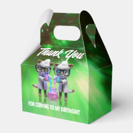 おもしろい不機嫌猫サイエンティスト誕生日 フェイバーボックス