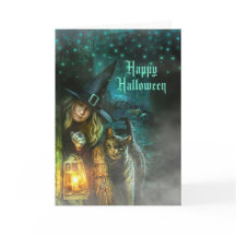 おもしろい不気味と魔女と猫のハロウィーン