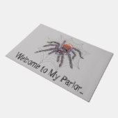 おもしろい不気味な巨大スパイダーハロウィーンウェルカム ドアマット (アングル)