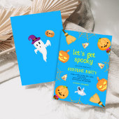 おもしろい不気味キッズハロウィーンの衣装パーティー 招待状