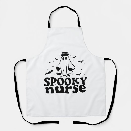 おもしろい不気味ナース エプロン (正面)