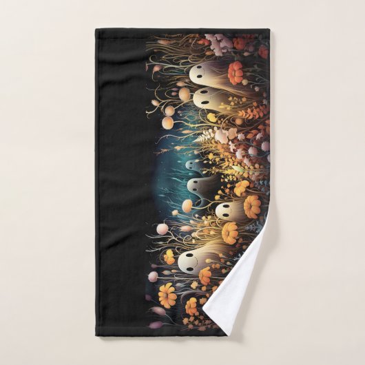 おもしろい不気味ハロウィンバスタオルセット バスタオルセット (ハンドタオル)