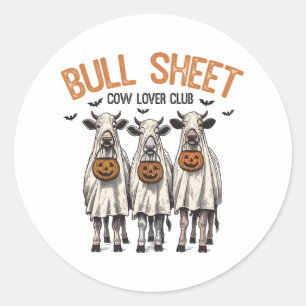 おもしろい不気味ハロウィーン動物 ラウンドシール