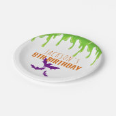 おもしろい不気味ハロウィーン子供の誕生日パーティー ペーパープレート (アングル)