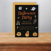 おもしろい不気味ハローウィンパーティ招待状 招待状