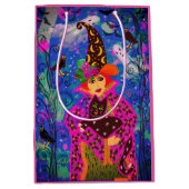 おもしろい不気味パーソナライズされたトリックまたは治療 ミディアムペーパーバッグ (正面)