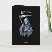 おもしろい不気味死神30歳の誕生日 カード (裏面)