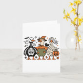 おもしろい不気味間抜け幽霊 カード (黄色い花)